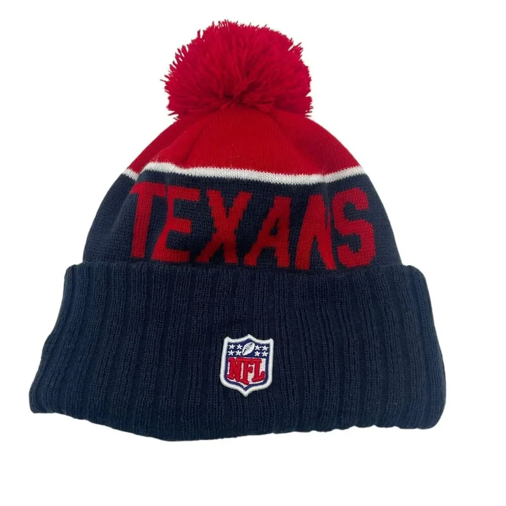 New Era Houston Texans OSFM NFL Beanie Pom